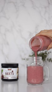 Need an energy boost? Elevate any drink or smoothie with Total Beets energy powder! Packed with premium beetroot, potent NO3-T® nitrates, and a blend of natural coffee and green tea extracts, this delicious mix offers a smooth kick of energy that perfectly complements the amazing benefits of beets. Available @walmart #forcefactor #totalbeets #energy #smoothie #unleashyourpotential #beets #healthandwellness #supplements | Force Factor