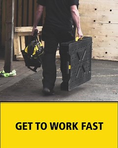 Set up and fold away in seconds with the STANLEY FATMAX Express Folding Workbench. | Stanley Tools UK | Facebook