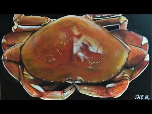 HOW TO PAINT A CRAB | ACRYLIC PAINTING | TUTORIAL | ART