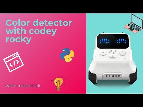 Make a color detector with Codey Rocky