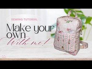 DIY Pre Quilted Fabric backpack for Ladies and Girls sewing Tutorial