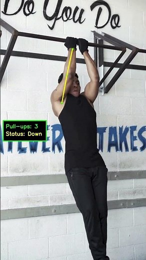AI Counts Pull-Ups in Real Time | Computer Vision + YOLOv8 Pose Detection #shorts #Shorts