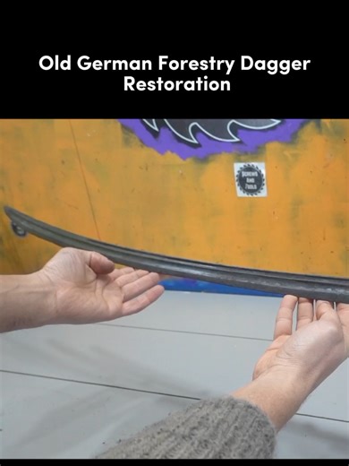 Old German Forestry Dagger Restoration Process