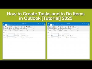 How to Create Tasks and to Do Items in Outlook [Tutorial] 2025