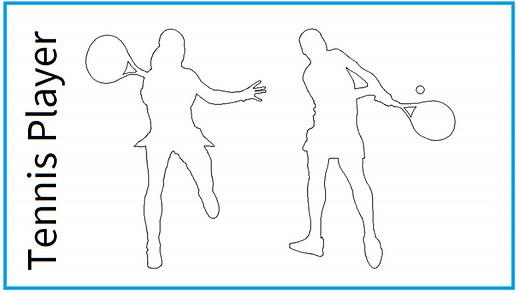 [DWG] Tennis Player - in Autocad Block (1,96 MB)
