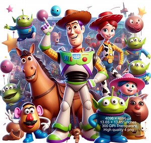 Toy Story Watercolor Splash PNG: Woody & Buzz (digital Download) - Etsy UK