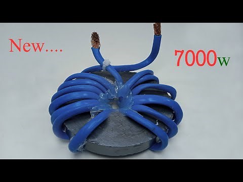 how to make 220v 7000w free energy generator infinity coil to power your home using copper wire