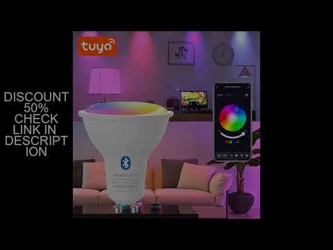 GU10 Bluetooth Lamp Tuya Smart Bulb RGB 220V Led Light Bulbs Smart Led Bulb APP Control Lamp 9W Dimm
