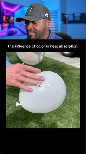 Black Balloon vs White Balloon in the Sun 🔥 #physics #experiment #shorts