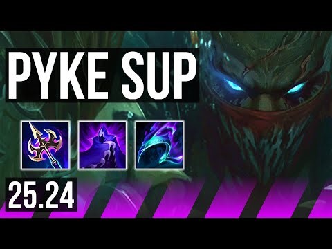 PYKE & Ashe vs BLITZCRANK & Yunara (SUP) | 28K damage | KR Master | 25.24