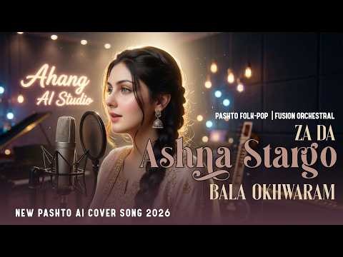 Za Da Ashna Stargo Bala Okhwaram | Pashto AI Cover Song 2026 | Cinematic Folk Pop | Ahang AI Studio