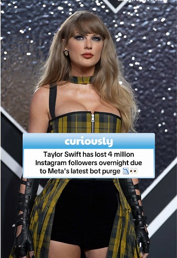 Taylor Swift has lost 4 million Instagram followers after Meta’s bot purge 😱 #taylorswift #swifties #thelifeofashowgirl #tloas #meta