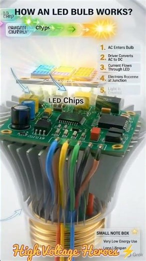 3D में LED Bulb के सभी पार्ट्स | LED बल्ब कैसे काम करता है | Complete Components Explained