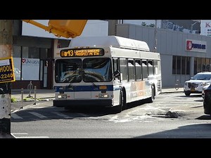 MTA NYCT Bus: 2011-13 New Flyer C40LF & 2017 New Flyer XN40 B43 Buses at Bway-Debevoise St
