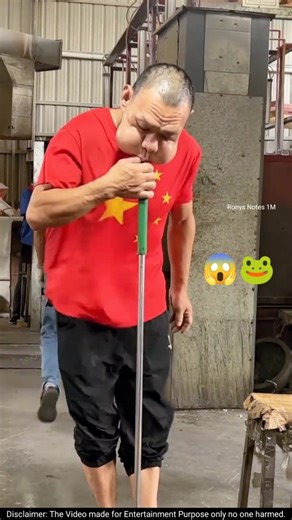 Why This Man’s Face Swelled Like a Frog 😲 | Glass Blowing Fact
