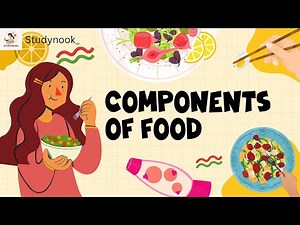Components of Food – Functions & Sources || #studynook_ #science