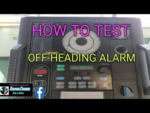 150:How to test OFF-HEADING ALARM