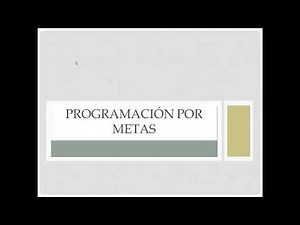 Programacion por Metas - Top Ad