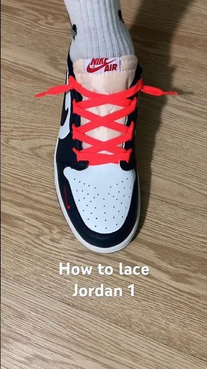 How to lace Nike Air Jordan 1 Low#sneakers #shoes #jordan #nike