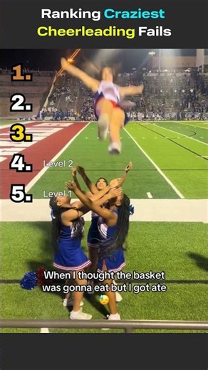 Ranking The Craziest Cheerleading Fails