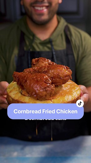 Cornbread Cake & Hot Honey Fried Chicken Recipe
