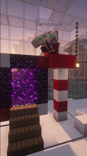 building a christmas portal in minecraft #rowlet #minecraft #minecraftgaming #minecraftbuilding