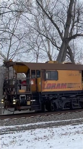 Loram Rail Grinder Train near Riverside PA￼