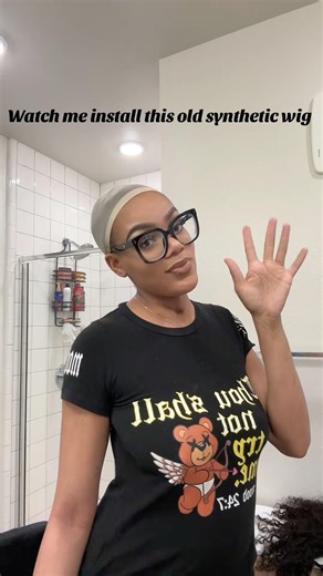 Watch me reinstall this synthetic wig #wigs