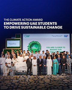 The Climate Action Award, launched by Emirates Foundation in partnership with #FAB, was a significant success, bringing together ten schools from across the UAE to develop innovative sustainability solutions addressing climate change. Futoon Almazrouei, Group Head of Consumer Banking FAB, delivered the opening address, setting the stage for a day of impactful discussions and student-driven innovation. Her Excellency Razan Khalifa Al Mubarak, Managing Director of the Environment Agency Abu Dhabi 
