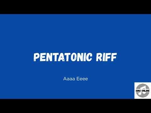 Singing exercise | pentatonic riff