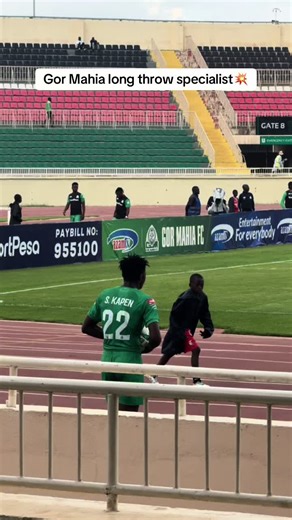 Gor Mahia's Impressive Long Throw Attempt Against Mathare United