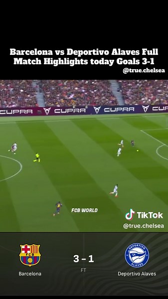Barcelona vs Deportivo Alaves Highlights: 3-1 Victory