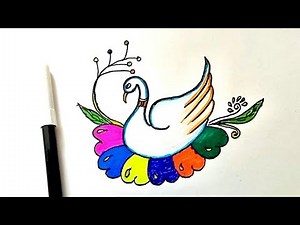 How to Draw a Beautiful Swan | Easy Step-by-Step Drawing for Kids