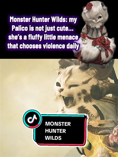 My Palico is cute AND dangerous.“Looking for some badass girl hunters for MHW — where y’all at? #Monsterhunterwilds #monsterhunterworld #Monsterhunter #GenxGamergirl #Girlgamer