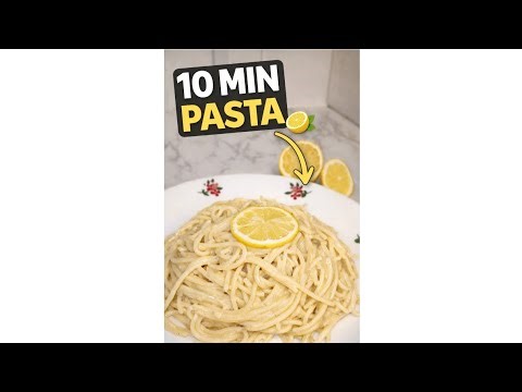 “Creamy Lemon Spaghetti in 10 Minutes 🍋 | Easy & Cheap Dinner Recipe”