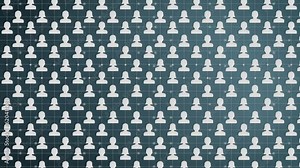 Massive human web of social network communication, sharing ideas. Global communication concept, Digital technology, Business background 4k Stock Video