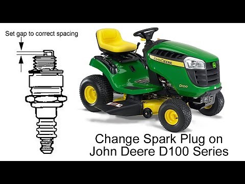 How To Change Spark Plugs on a John Deere D100 Lawn Tractor