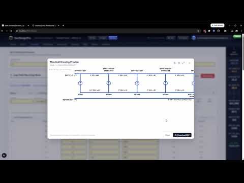 Design of Reverse Return Manifold for a Geothermal System