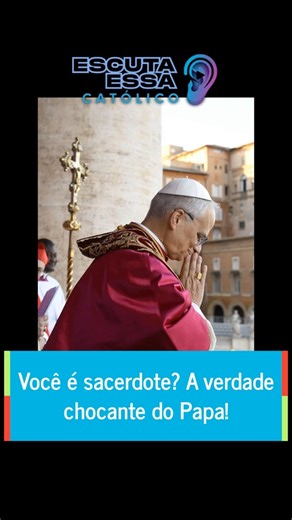 Are you a priest? The Pope's shocking truth!