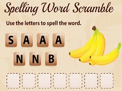 Game Spelling Word Scramble online. Play for free