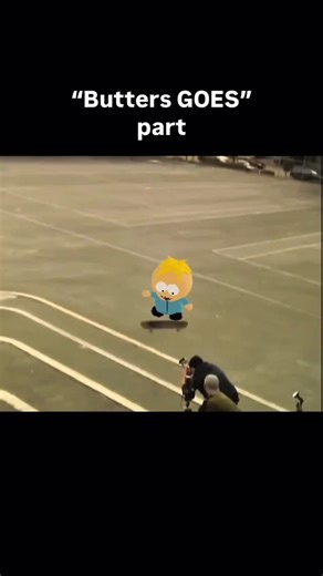 EggSailor on Instagram: "Leopold Butters Stotch’s “Butters GOES” part | thank you to @sk8reeves for helping with vfx . #butters #skateboarding #b3d #shaneoneill #nikesb #blenderanimations"