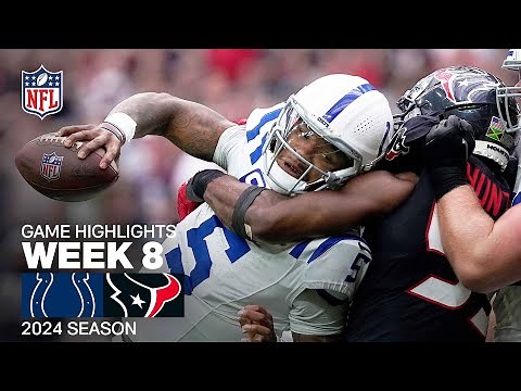 Indianapolis Colts vs. Houston Texans | 2024 Week 8 Game Highlights