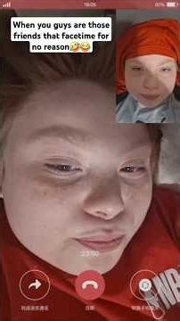 When you guys are those friends that facetime for no reason🤣😂 #comedy #relatable #skits