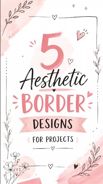 Border design for project||#shorts #shortvideo #borderdesign #art #assignmentfrontpagedesign