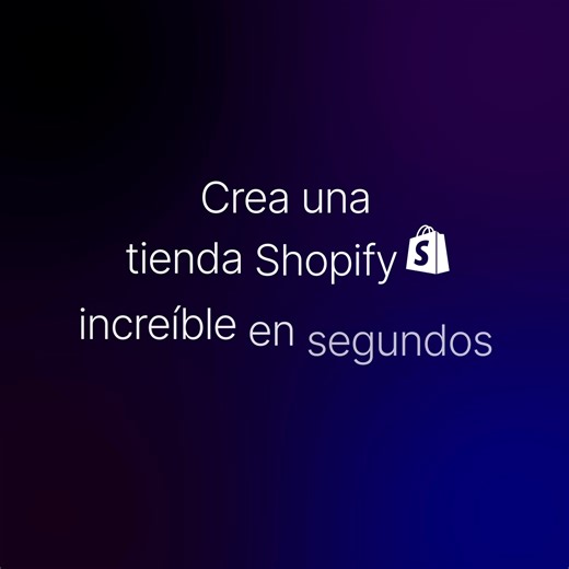 ¿Tienes algo para vender? Podrías hacer una tienda online en segundos usando nuestro creador de tiendas con IA. | Shopify