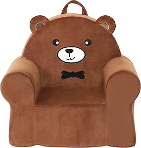 Cuddly Toddler First Chair, Premium Character Chair, Brown, 18 Month up to 3 Years