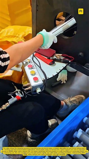 Cold Shrink Tube Assembly and Core Loading Process