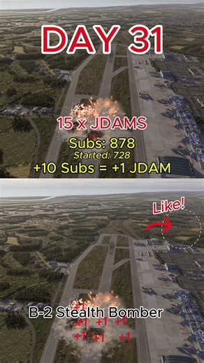 Day 31 : LJDAM Challenge (Subscribe to ADD +1 JDAM) #brokenarrow #rts #aviation #warfare #tactics