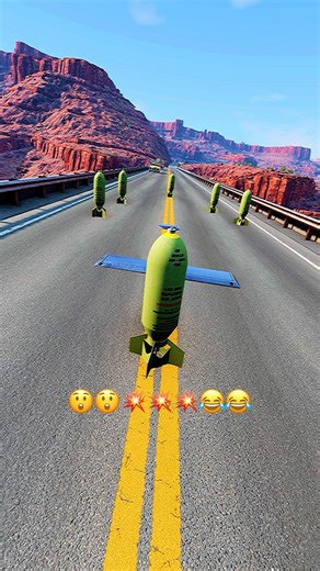 What Happens When Cars Hit Atomic Bombs? 😱 BeamNG Drive #beamngdrive #carcrash #beamng