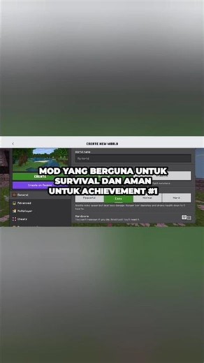 Mod Yang Berguna untuk Survival dan Aman untuk Achievement #1 #minecraft #gaming